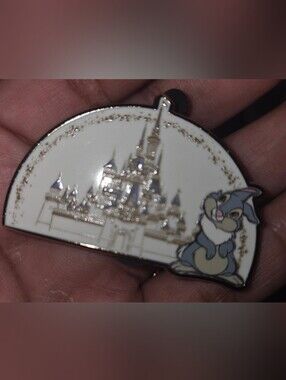 Disney Enamel Pin Featuring Castle and Thumper- Walt Disney Store Exclusive